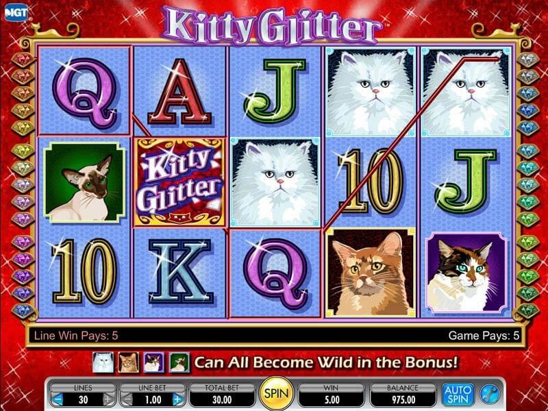 Kitty Glitter spelautomat recension