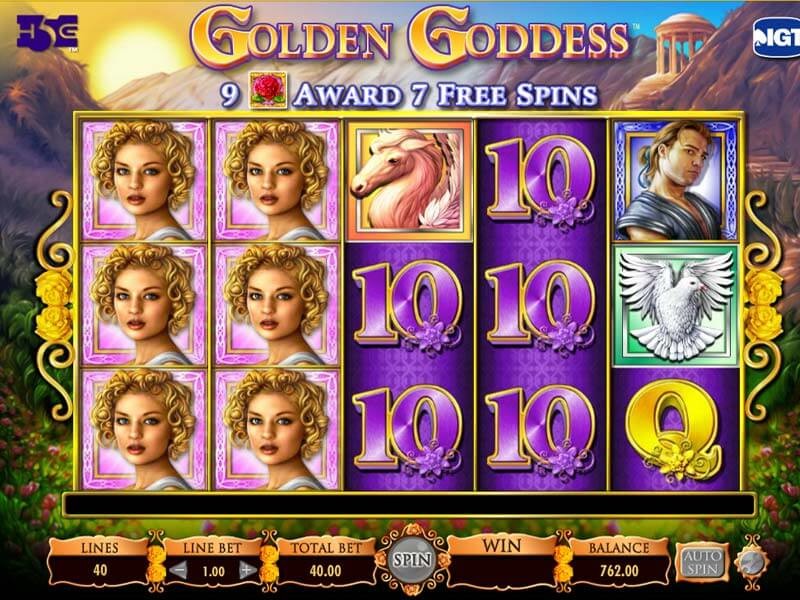 Golden Goddess spelautomat recension
